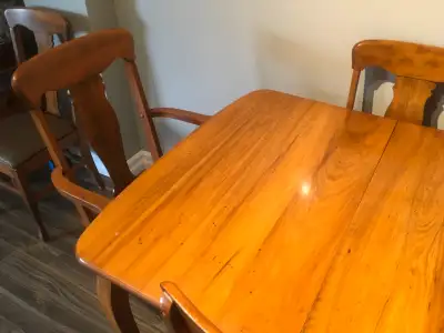 table and 5 chairs - solid wood, View more