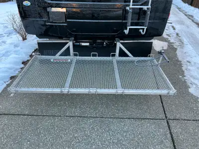 Custom made aluminum platform for the back of a Motorhome or Pickup truck, ideal for transporting, E...