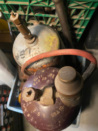 Acetylene tanks and torch 