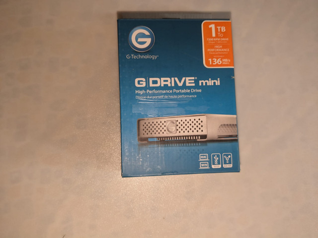 disque dur externe 1TB G-Technology G-DRIVE mini 1TB 7200 RPM US dans Accessoires pour portables  à Ville de Montréal - Image 4