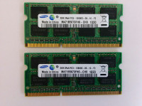 Samsung 4GB 2x2GB PC3-10600 DDR3-1333MHz 204pin HP G42 laptop