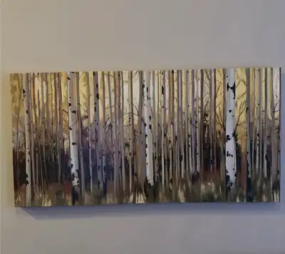 Birch Tree Lithograph , View more