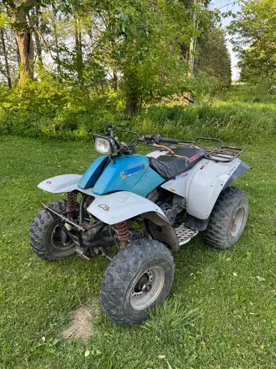 1987 Polaris Trailboss 250 2 stroke 4x4 Air cooled 250cc 2 stroke, chain driven 4 wheel drive system...