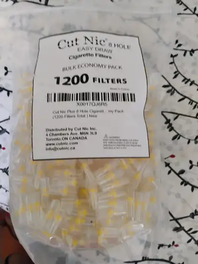 Cut Nic 8 Hole Cigarette Filters - Bulk Economy Pack (1200 Filters) PACK-$25 OR OBO Cut-Nic Plus 8 h...
