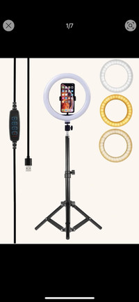 10 Inch Ring Fill Light With Phone Holder & Tripod