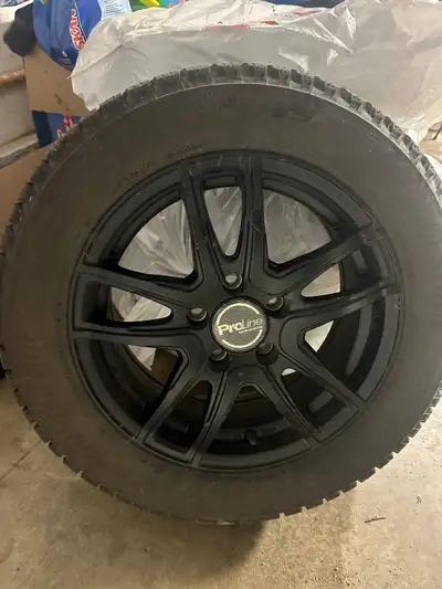 Original tread depth of 12/32", 9/32 to 10/32 remaining ( 75 to 83% ). New $230/tire + $125/rim. Ask...