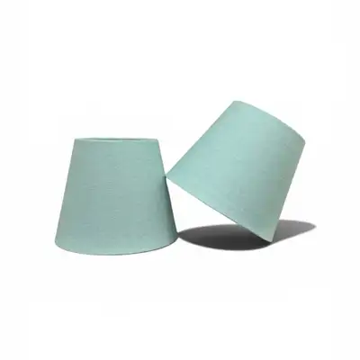 Pair of Small Linen Lamp Shades, View more