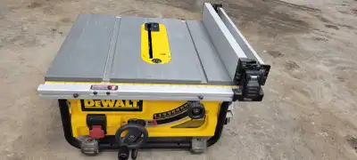 Used Dewalt 10 inch table saw for sale. In great condition, used to build a fancy composite deck wit...