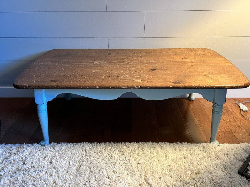 Antique solid wood coffee table, refinished Coffee Tables Calgary