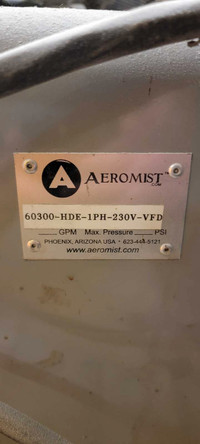 AAeromist 60300 Direct Drive Commercial Enclosed Misting pump