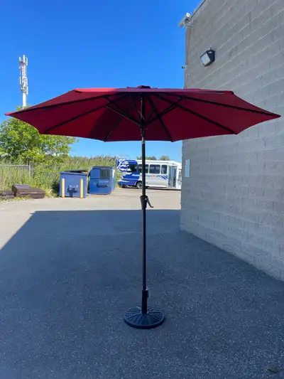 9ft Round Patio Umbrell, Red . ***BASE ARE NOT INCLUDED.***, View more