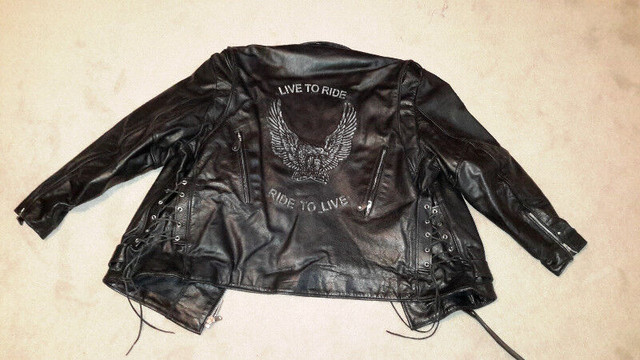Bull Faster Jacket cuir Live To Ride-Ride To Live Motorcyclette dans Hommes  à Longueuil/Rive Sud