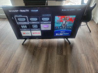 Télévision Sharp 50" 4k uhd smart en parfaite condition