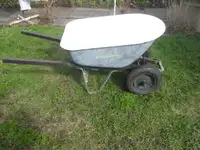 Wheel Barrow; 6 cu. ft., steel, 2 wheeled; Ideal for garden/yard
