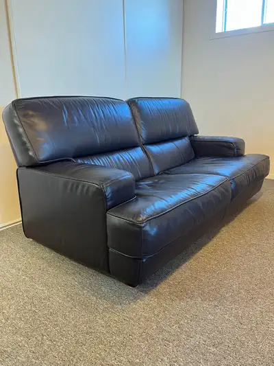 Italian Leather Loveseat, View more