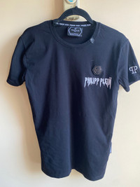 Philipp Plein Platinum Cut  Men's Black T-Shirt