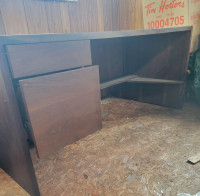 Large desk and credenza 
