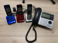 4 station cordless phone with answering machine