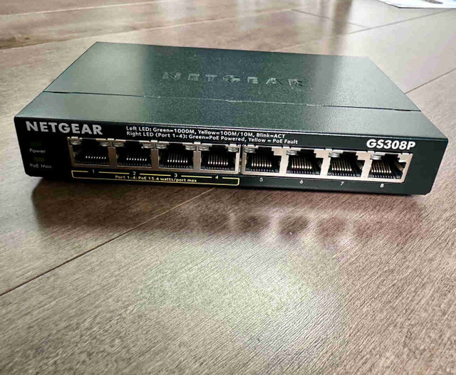 FS: Netgear GS308P PoE Gigabit Switch in Networking in City of Toronto - Image 2