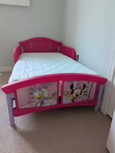 Minnie Mouse Toddler Bed with mattress and mattress cover, View more