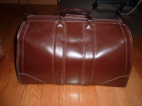 Queen Top Grain Leather Doctors Travel Bag || Vintage Brown Leat