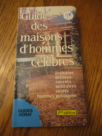 Livre "Guide des maisons d'hommes célèbres" 3e édition