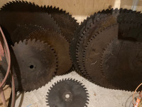 Various size Vintage Saw Mill Blades,