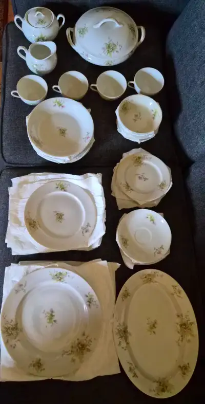 Beautiful antique 44 pc nippon fine china dinner set, View more