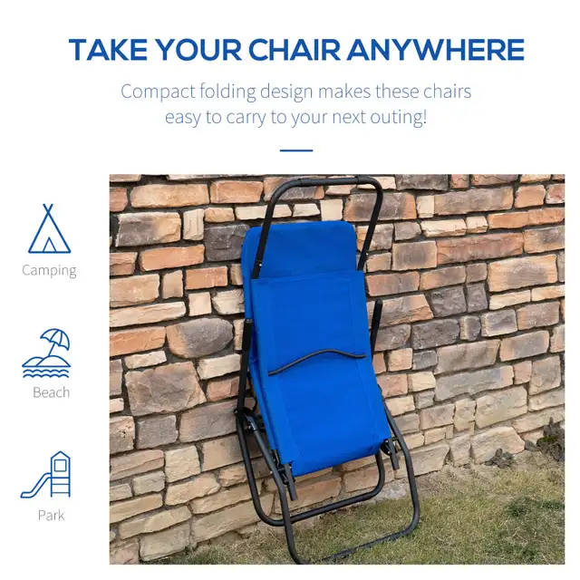 Out sunny Foldable Patio Lounge Chair in Patio & Garden Furniture in Markham / York Region - Image 6