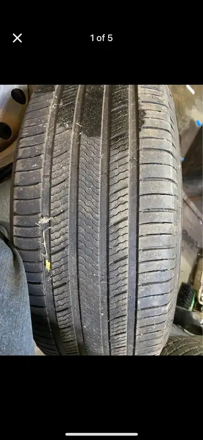 One 265 60 18 Michilen primer allseasons tire $120 installed & balanced