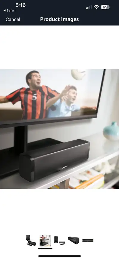 Experience immersive audio with this Bose speaker and subwoofer system, delivering deep bass and cle...