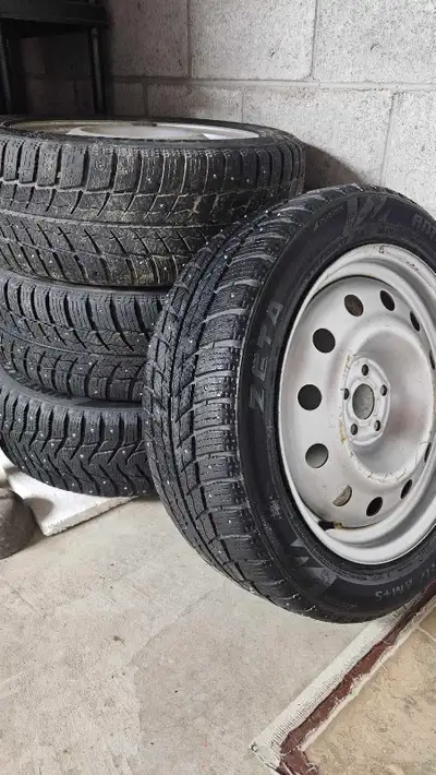 OEM subaru steel wheels Good condition Used for about 5 months 215/55/17 5×100 $400 obo want them go...