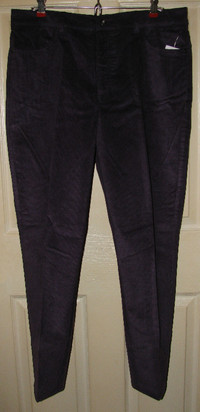 Northern Reflections Purple Modal Corduroy Pants Sz 14 Brand New
