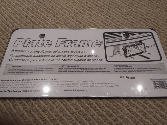 Brand New Die-Cast Metal Vehicle Plate Frames in Other in London - Image 4