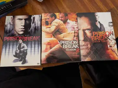 Dive into the thrilling world of "Prison Break" with seasons 1-3 on DVD! These used DVDs are in good...