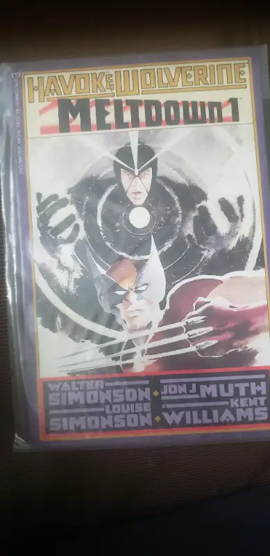 # 1 & 2 havok & wolverine comics in very mint condition ,,, $50 ,, pickup can ship