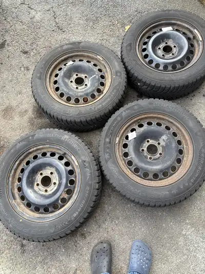 From a 2011 Chevrolet Malibu Stud pattern of 5x110 Center Bore: 65.1mm