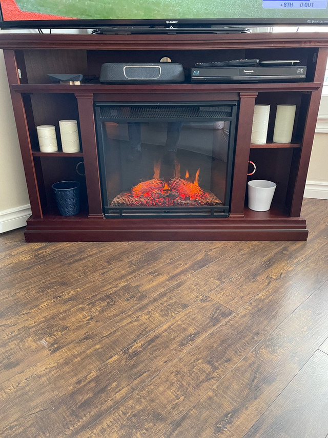 Corner unit fireplace TV stand in TV Tables & Entertainment Units in Oshawa / Durham Region - Image 3