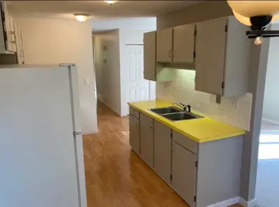 Bright and sunny recently painted 4 bed, 2 bath half duplex in central Lacombe. Close to schools and...