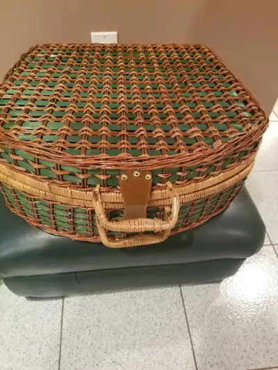 Picnic Basket with Plates and Glasses, View more