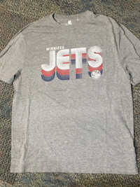 Men’s,  Fanatic brand, Vintage Looking Winnipeg Jets Logo Tshirt