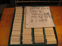 carte de Hockey cards upper deck1990-91 -92-93 unité $0.25 ch.