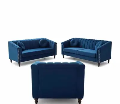 Velvet Tufted Sofa Set, View more