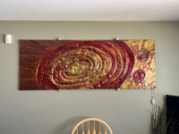 Original artwork glass panels 76”x28”