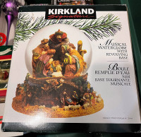 Kirkland Signature Musical Globe Christmas Nativity Scene