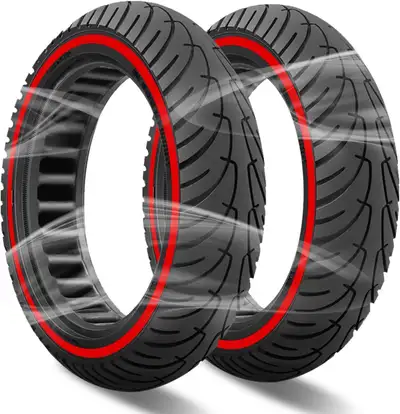 2x e-scooter tires  8.5” puncture proof semi solid/honeycomb, View more