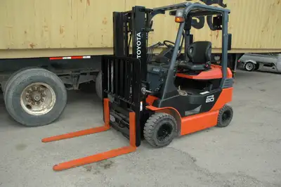 2021 TOYOTA ELECTRIC FORKLIFT -4 wheel Electric Pneumatic Forklift -Model: 8FBH20 -Capacity: 4,000 l...