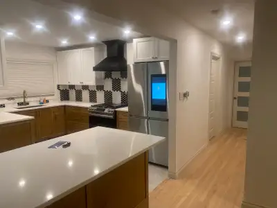 HOUSE UP FOR RENT! Upstairs is fully built modern kitchen, bathroom, and 2 rooms and a master bedroo...