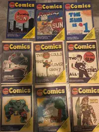 Vintage Sunday Sun Comics - Lot of 25