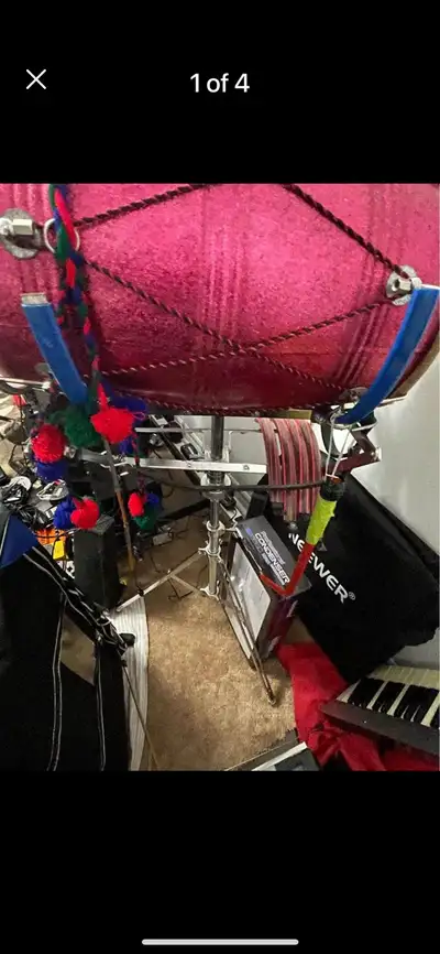 Indian Dhol Drum and Stand, View more